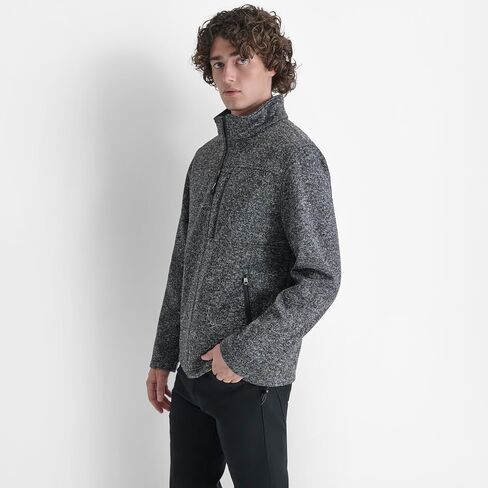 DKNY Men's Water Resistant Soft Sweater Fleece Jacket in Saudi Arabia