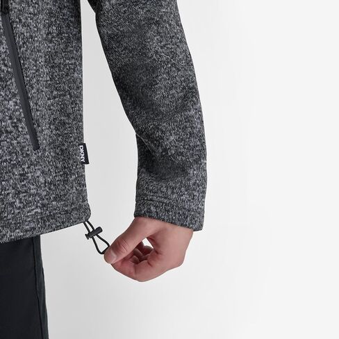 DKNY Men's Water Resistant Soft Sweater Fleece Jacket in Saudi Arabia
