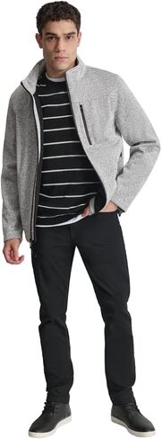 DKNY Men's Water Resistant Soft Sweater Fleece Jacket in Saudi Arabia