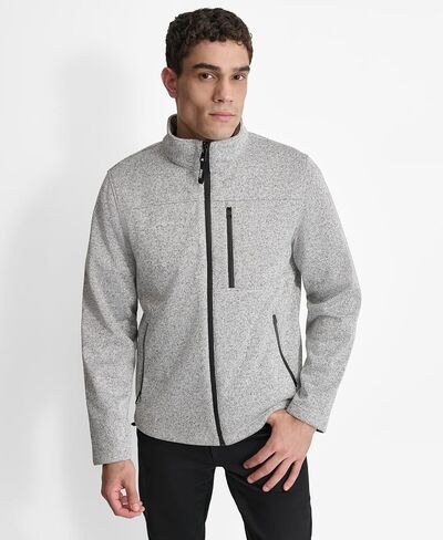 DKNY Men's Water Resistant Soft Sweater Fleece Jacket in Saudi Arabia