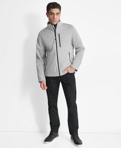 DKNY Men's Water Resistant Soft Sweater Fleece Jacket in Saudi Arabia
