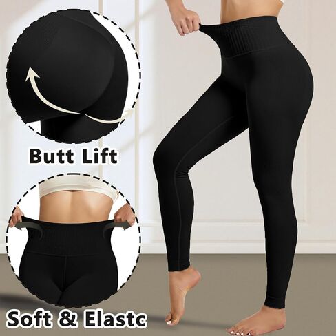 +MD Shapewear for Women Tummy Control Seamless High Waisted Light Compression Footless Tights Leggings in Saudi Arabia