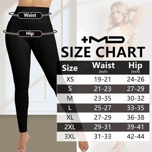 +MD Shapewear for Women Tummy Control Seamless High Waisted Light Compression Footless Tights Leggings in Saudi Arabia