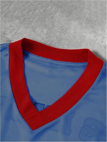 Men's Plus Size Jersey T-Shirts Number Graphic Tees Short Sleeve V Neck Tee Shirt in Kuwait