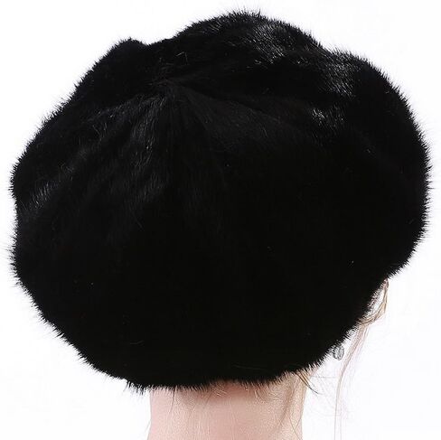 Valpeak Women Winter Berets Real Mink Tail Fur Hat in Saudi Arabia