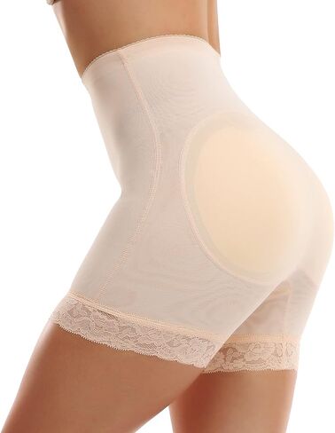 KIWI RATA Womens Seamless Butt Lifter Padded Lace Panties Enhancer Underwear in Saudi Arabia