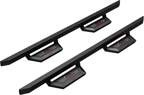 KYX 6 inches Running Boards Side Steps Fit for 2015-2024 Ford F150 SuperCrew Cab & 2017-2024 Ford F250 F350 Super Duty Crew Cab (Nerf Bar Side Steps Side Bars), Textured Black Powder Coated in Saudi Arabia