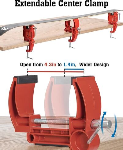 Ski and Snowboard Vises for Tuning, Repair and Waxing, Non-Slip Ski Snowboard Clamp with Rubber Pads, Vice Grips and Horizontal and Vertical Working Positions, Stable Snowboard Ski Tuning Vise in Saudi Arabia