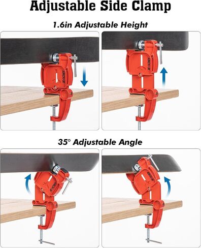 Ski and Snowboard Vises for Tuning, Repair and Waxing, Non-Slip Ski Snowboard Clamp with Rubber Pads, Vice Grips and Horizontal and Vertical Working Positions, Stable Snowboard Ski Tuning Vise in Saudi Arabia