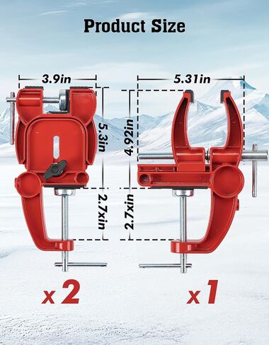 Ski and Snowboard Vises for Tuning, Repair and Waxing, Non-Slip Ski Snowboard Clamp with Rubber Pads, Vice Grips and Horizontal and Vertical Working Positions, Stable Snowboard Ski Tuning Vise in Saudi Arabia