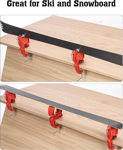Ski and Snowboard Vises for Tuning, Repair and Waxing, Non-Slip Ski Snowboard Clamp with Rubber Pads, Vice Grips and Horizontal and Vertical Working Positions, Stable Snowboard Ski Tuning Vise in Saudi Arabia