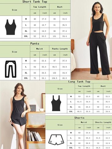 ft FENTENG Lounge Sets for Women 4 Piece Ribbed Knit Crop Tank Top and Shorts Pants Casual Outfits in Saudi Arabia
