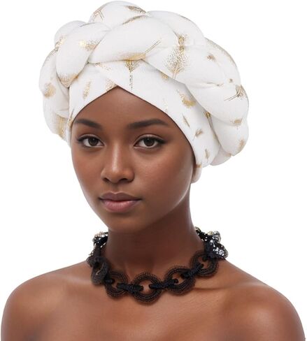 Turban Head Wraps for Women - Hats Beanie Cap for Women Hair Cover for Sleeping Traditional African Headwraps Girls in Saudi Arabia
