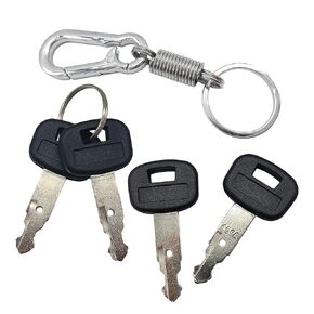 RC411-53933 RC461-53930 Ignition Keys 4Pcs Replacement for Kubota Mini Excavator, Backhoe, Skid Steer Track Loader Part 459A