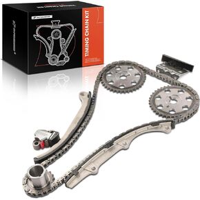 A-Premium 8-PC Engine Timing Chain Kit Compatible with Saturn SC 1991-1992, SC2 1993-1998, SL2 1991-1998, SW2 1993-1998 - DOHC, L4 1.9L Replace# 21006504, 21008212