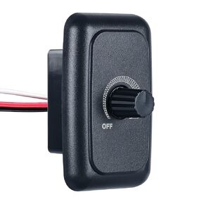 مفتاح تعتيم 12 فولت، Briidea RV 12V 5A 60W مفتاح تعتيم LED، هالوجين، ساطع، يستخدم لمركبات RVs، ومقطورات السفر، والبحرية، والسيارات، والأسود