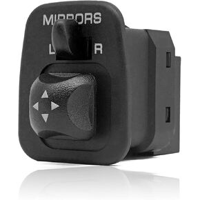Power Mirror Switch Button Compatible with F150 F250 F350 Super Duty Thunderbird Windstar Mirror Switch, Replaces F65Z17B676AB Front Driver Side Door Power Mirror Control Switch