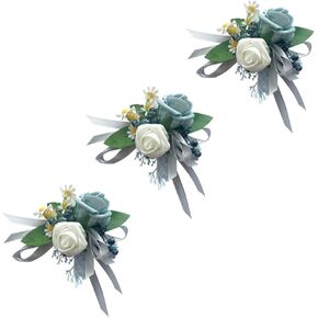 10 inch Water Drop Shape Bridal Bouquet Bridesmaid Bouquet Luxury Blue Roses Wedding French Rustic Vintage Wedding, Romantic Wedding Ceremony, Decoration