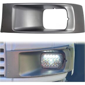 ECOTRIC Driver Side Headlight Bezel Trim Compatible with 2003-2009 Chevrolet/GMC C4500 C5500 Topkick/Kodiak LH Headlamp Housing Replace for Part Number 15015661