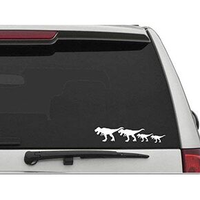 "T-Rex Family Vinyl Die Cut Car Truck Window Decal Sticker Laptop