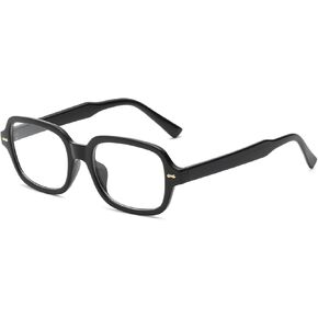 LJCZKA Rectangle Blue Light Glasses Women Men Computer Glasses Square Frame Anti Eye-Fatigue for Reading, Texting & Gaming