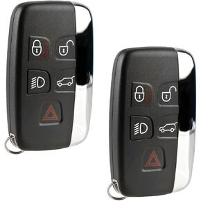 Car Key Fob Keyless Entry Remote fits Jaguar XK XJ XF XE F-Type 2013 2014 2015 2016 2017 (KOBJTF10A), Set of 2