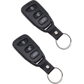 Replacement Key Fob Case Shell Fit for Hyundai Elantra Accent Sonata Kia Optima Keyless Entry Remote Car Key Housing Casing Outer Cover 3 Button + Panic (2)
