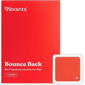 Vibrants Bounce Back Patches for Pain - Bio-Frequency Patch Technology for Natural Support Managing Discomfort, Aches & Pains - Pack of 7 Pain Patches