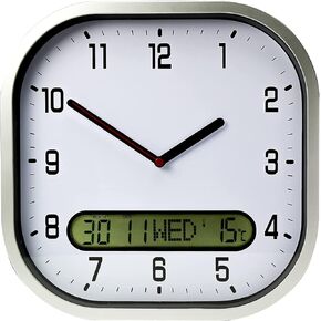 ADCB Clear Time Day-Date Wall Clock- White