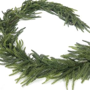 Artificial Pine Garland Realistic Faux Christmas Garland for Christmas Mantle Table Front Door Decorations