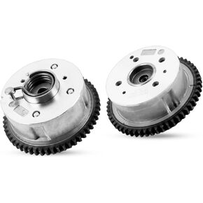 2PCS Camshaft Timing Gear Exhaust Camshaft Adjuster CVVT Gear Set for Genesis Coupe 2.4 Replaces 916-563, 243702G600, 243702G000, 24350-25000, 24370-2G000