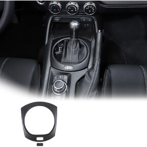 Car Interior Gear Shift Frame Trim Sticker for Mazda MX-5 ND 2015-2023 Center Console Panel Trim Cover Interior Accessories (Matte Black)