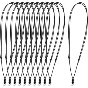 Framendino, Adjustable Necklace Cord for Pendants Necklace Adjustable Rope With Metal Ring for Women Men
