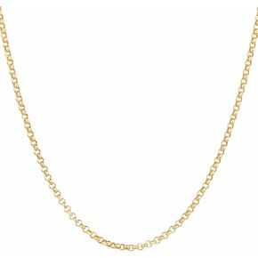 IDB Titanium Steel Cable Link Fashion Necklace - Simple Design For Women and Men - Beautiful Long Lasting Chain with Easy To Use Lobster Clasp