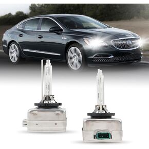 D3S Xenon HID Headlight Bulbs 6000K Cool White 35W Compatible with 2013-2017 Buick Enclave 2014-2019 Buick Lacrosse Regal, D3S C1 Replacement Bi-Xenon Lights Headlamps Projector Lights, Pack of 2
