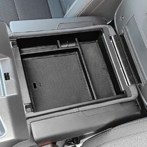 EDBETOS Split Center Console Organizer Compatible with Chevy Silverado 1500 / GMC Sierra 1500 (2019-2025) and 2500/3500 HD (2020-2025),40/20/40 Split Bench Seat ONLY, Secondary Storage Box Insert Tray