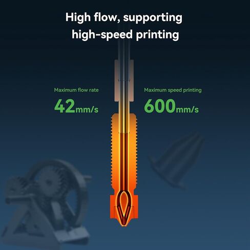 Creality K1C Nozzle 0.4mm, Quick-Swap with Titanium Alloy Heat Break, High Flow Support High-Speed Printing 30-600mm/s for Creality K1(2024)/K1 Max(2024)/K1C/K1 SE/Ender 3 V3/Plus 3D Printers in Kuwait