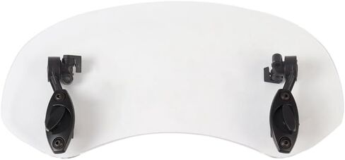 36cm Motorcycle Wind Deflector Clear Lens Adjustable Clip Windshield Extension Universal Fit for Most Motorcycle Scooter,White in Saudi Arabia