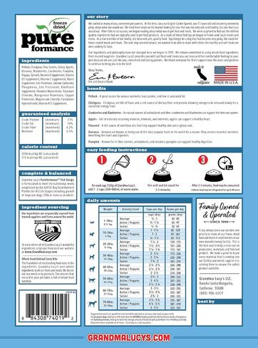 GRANDMA LUCY'S 844213 Pureformance Grain Free Lamb Food for Dogs, 3-Pound in Saudi Arabia