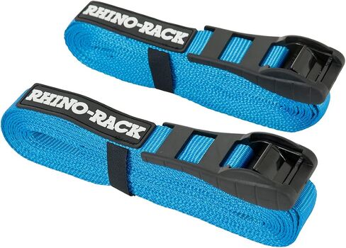 Rhino Rack Rapid Straps, Cam Buckle Straps with Patented Rubber Protector to Easily Secure Your Kayak, Paddle Board SUP, or Gear to Your Roof Rack in Kuwait