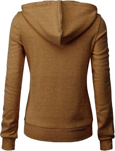 Women's Slim Fit Pullover Hoodie Lightweight Long Sleeve Kangaroo Pocket Basic Casual wear in Kuwait