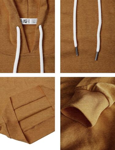 Women's Slim Fit Pullover Hoodie Lightweight Long Sleeve Kangaroo Pocket Basic Casual wear in Kuwait