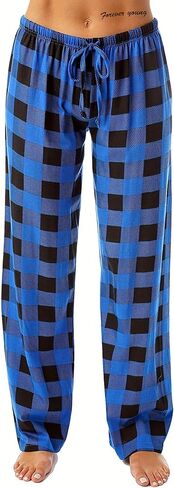 SOFIA'S CHOICE Women's Buffalo Plaid Pajama Pants Drawstring Lounge Pj Pant Bottoms Sleepwear Red Medium in Saudi Arabia