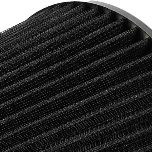Black 3" Inlet High Flow Clamp-On Cold Air Intake Filter Cleaner 76mm Cone Replacement Dry Air Filter in Kuwait