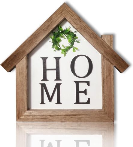 Interchangeable Home Table Signs with 12Pcs Seasonal Icons, Spring Decorations HOME Tabletop Sign, Wooden Interchangeable Home Sign for Holiday Decor, Interchangeable Holiday Decorative Shelf Sign in Saudi Arabia