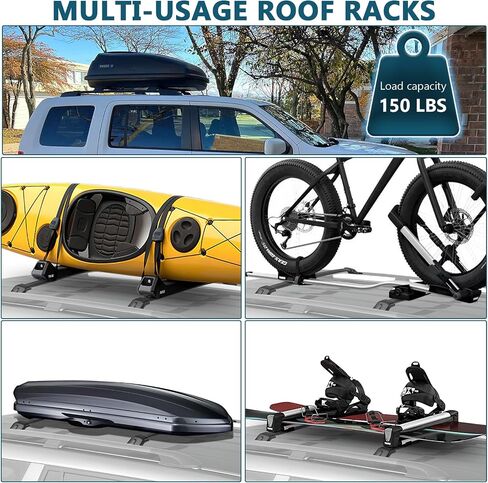 Roof Rack Cross Bars for Subaru Crosstrek 2013-2017 Aluminum Roof Racks for Subaru Impreza 2012-2016, 150lbs Capacity Rooftop Luggage Rack Cargo Bars for Canoe Bike Kayak Snowboard Skiboard in Saudi Arabia