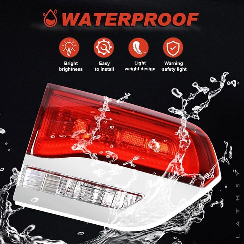 Tail Light Compatible With Jeep Grand Cherokee 2014-2021 Inner Left Driver Side Replacement for 68110047AB in Saudi Arabia