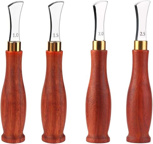 UOOU Leather Shallow Slot Edge Lineer Edge Device(1.5mm), Edge Creaser Stainless Steel, Leather Crimping Working Tools, Leather Edge Creaser for Beginners and Professionals DIY Leather Craft in Kuwait