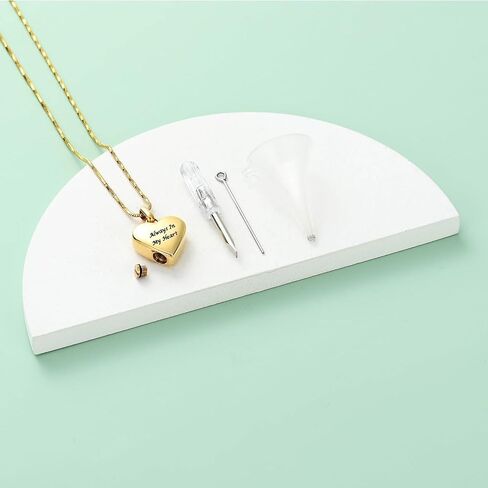 Imrsanl Pet Cremation Jewelry for Ashes Necklace Stainless Steel Paw Print Heart Urn Necklaces for Women Men Memorial Keepsake Jewelry in Saudi Arabia