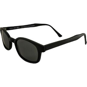Pacific Coast Sunglasses KD's Matte Black Frame/Grey Polarized Lens (20019) Rectangular Sunglasses, Adult